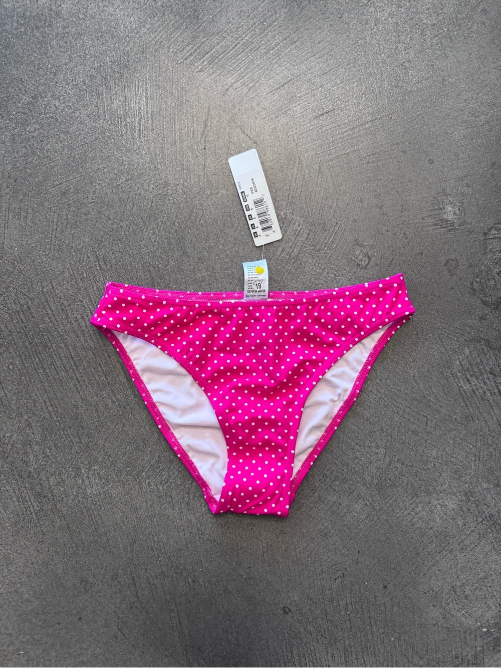 Hot Pink Polka Dot Bikini Bottoms